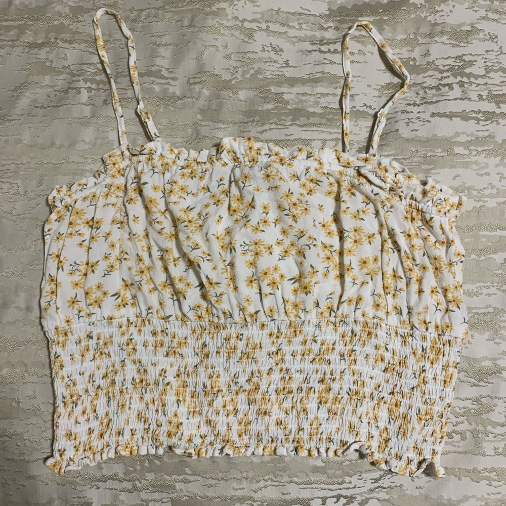 American Eagle white crop top